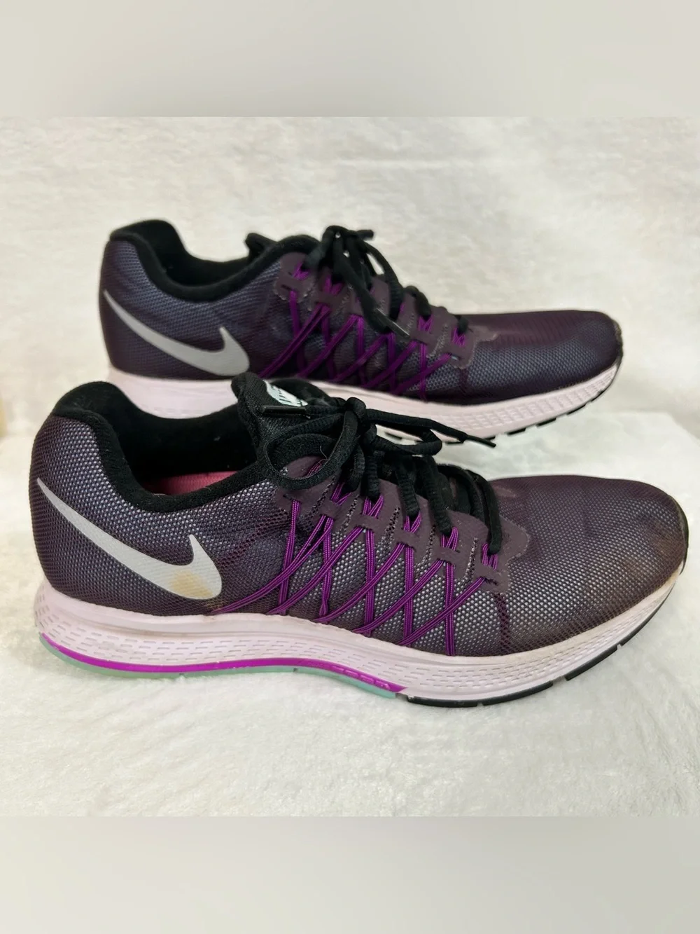 Nike Air Zoom Pegasus 32 Women's Sneakers Size 9 Purple Running Athletic - Picture 4 of 9